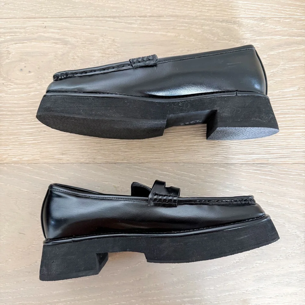Square‎ Toe 90s Y2K Maryam Nassir Zadeh Loafer Old Money Preppy Academia 37/7